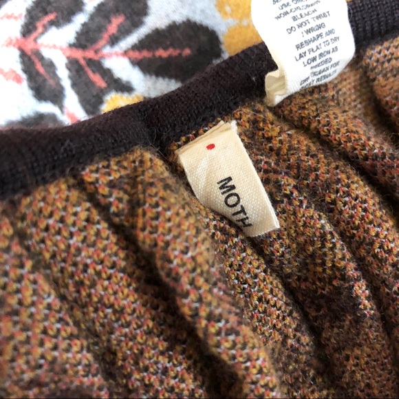 🔴SOLD Anthropologie Moth Sweater Peplum Top - Picture 6 of 7